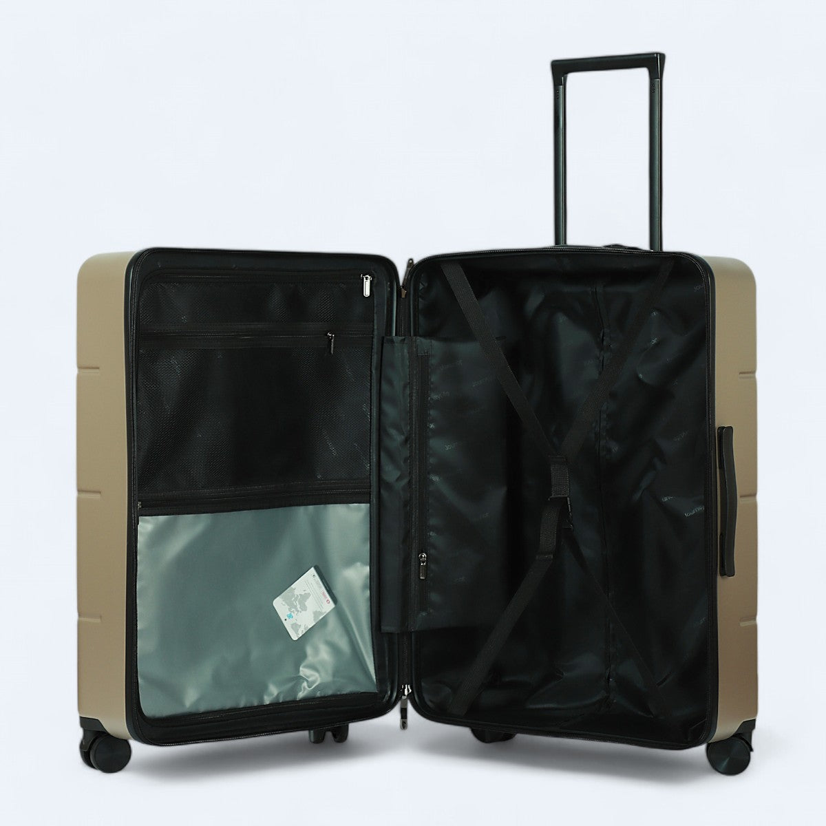 Journeylife Eplorer Champagne kuffert indvendig